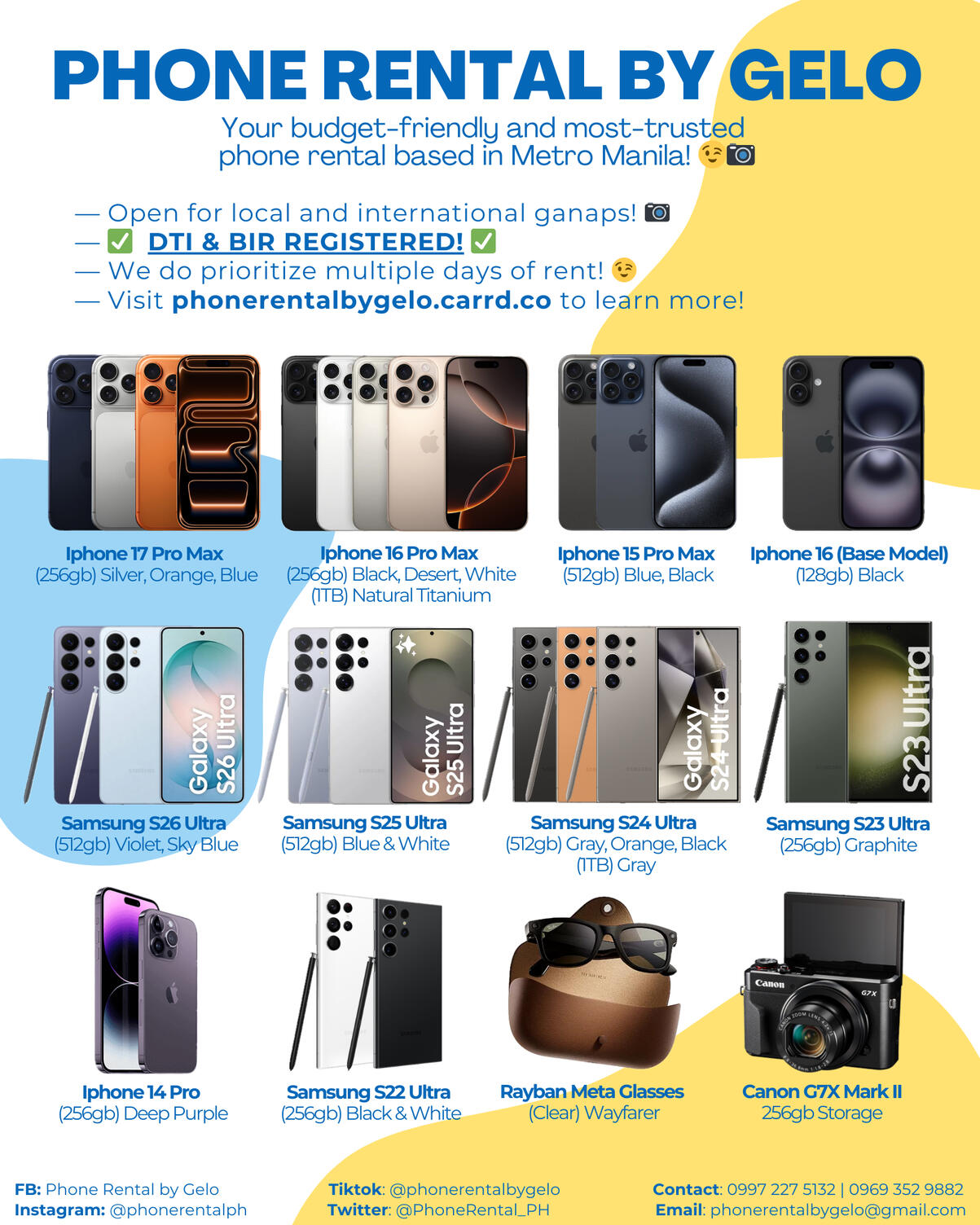 Phone Rental By Gelo